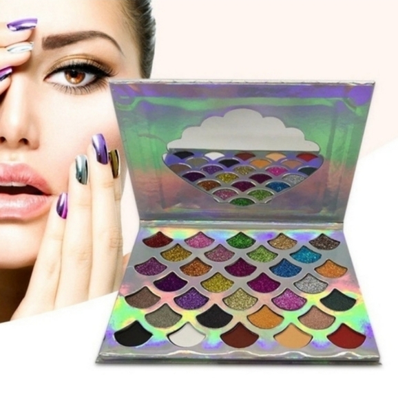 NEW Glitter palette 32 color eyeshadow pearl matte - Picture 3 of 10